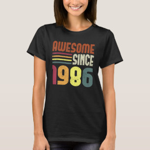 Phantastisch Seit 1986 37. Geburtstag Retro Vintag T-Shirt