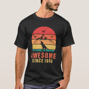 Phantastisch seit 1986 Retro 36. Geburtstag Dinosa T-Shirt