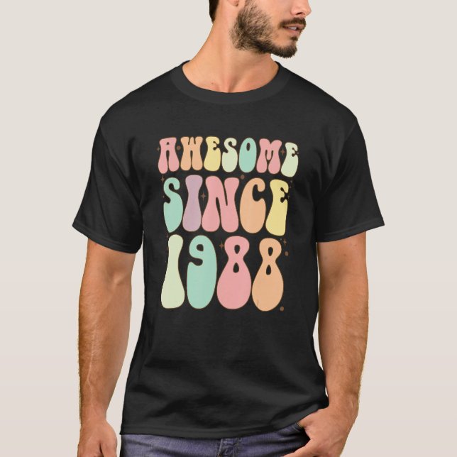 Phantastisch seit 1988 Geburtstag 34 Jahre T-Shirt (Vorderseite)