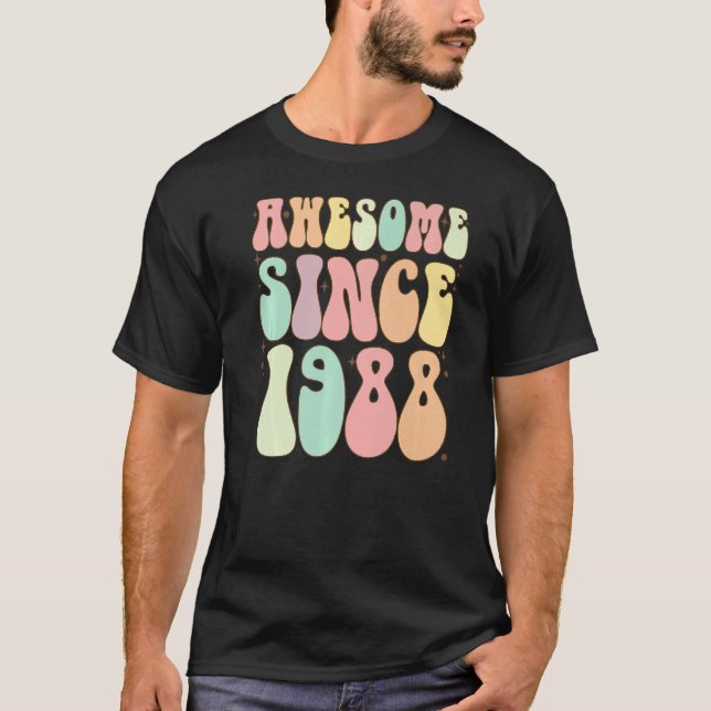 Phantastisch seit 1988 Geburtstag 34 Jahre T-Shirt (Vorderseite)