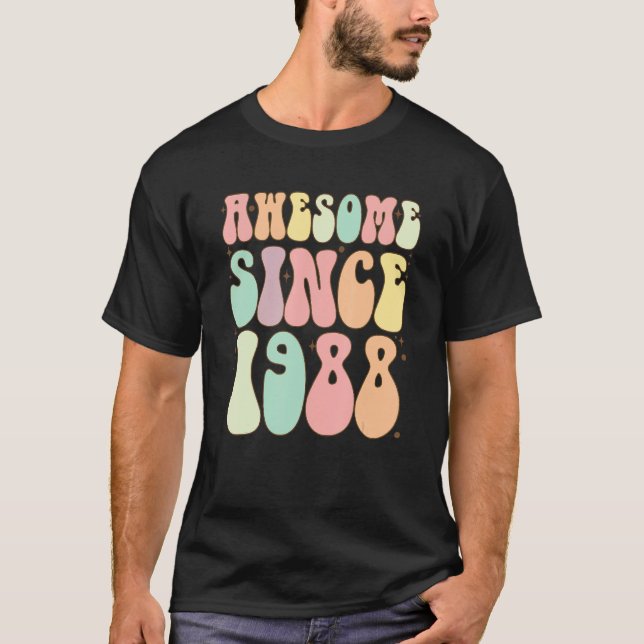 Phantastisch seit 1988 Geburtstag 34 Jahre T-Shirt (Vorderseite)