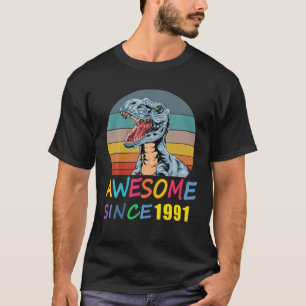 Phantastisch seit 1991 30. Geburtstag Dinosaurier  T-Shirt