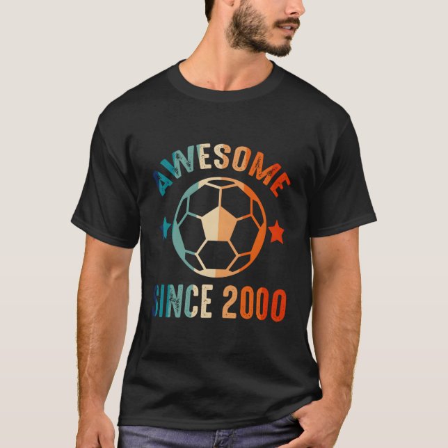 Phantastisch seit 2000 Squad Proud Soccer B-Day Py T-Shirt (Vorderseite)