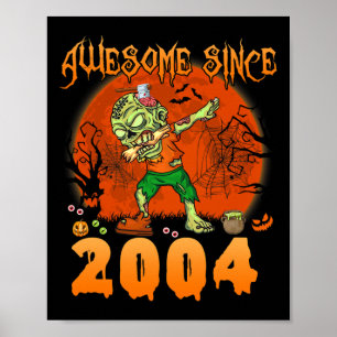 Phantastisch seit 2004 Halloween 21. Geburtstag Da Poster