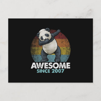 Phantastisch Seit 2007 Dabbing Panda 13. Geburtsta Einladungspostkarte