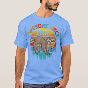 Phantastisch Seit 2008 Sloth Birthday 14 Jahre alt T-Shirt