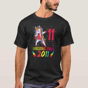 Phantastisch seit 2011 Dabbing Unicorn 11. Geburts T-Shirt
