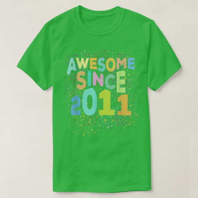 Phantastisch seit 2011 Funny Retro 11 Jahre alt 11 T-Shirt (Design vorne)