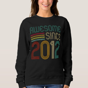 Phantastisch seit 2012 10. Geburtstag Retro Sweatshirt