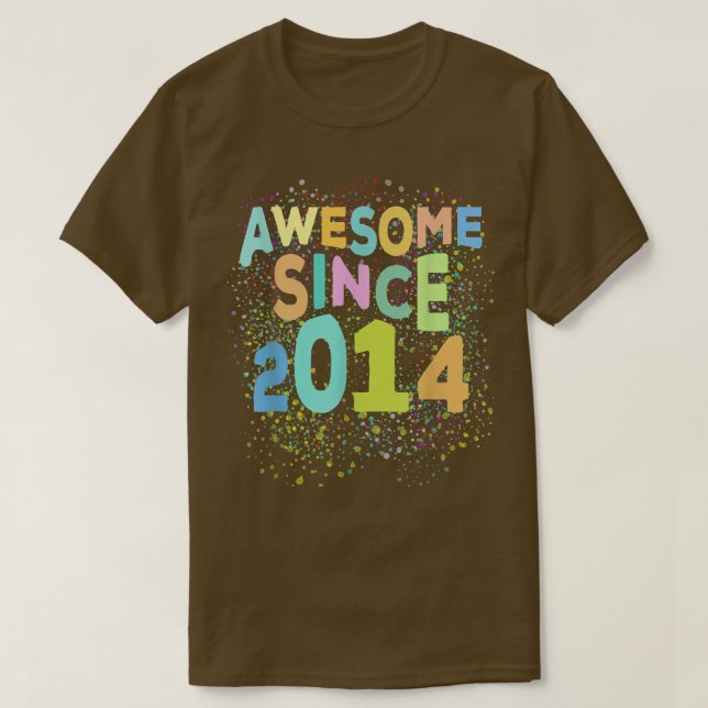 Phantastisch seit 2014 Funny Retro 8 Jahre alt 8.  T-Shirt (Design vorne)