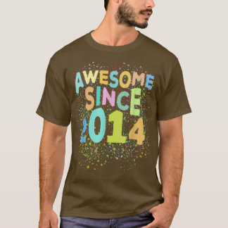 Phantastisch seit 2014 Funny Retro 8 Jahre alt 8.  T-Shirt
