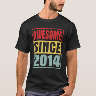 Phantastisch seit 2014 Vintag gestört 8. Geburtsta T-Shirt