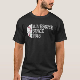 Phantastisch seit 2015 8. Geburtstag Baseball Boys T-Shirt