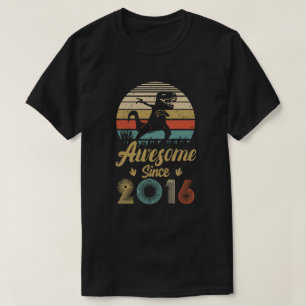 Phantastisch seit 2016 3 Jahre alter Dinosaurier G T-Shirt