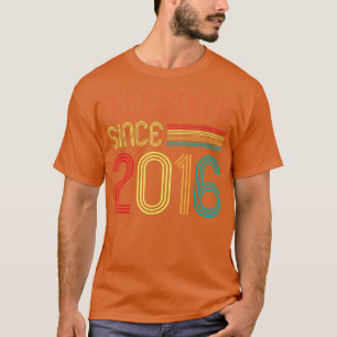 Phantastisch seit 2016 6 Jahre alter Retro Vintag T-Shirt