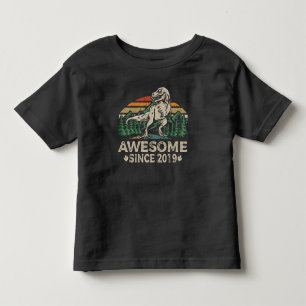 Phantastisch Seit 2019 Dinosaurier 5 Jahr 5 Geburt Kleinkind T-shirt