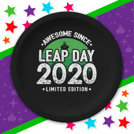 Phantastisch seit 2020 Leap Year Day Feb 29 Geburt Pappteller