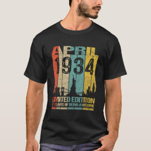 Phantastisch seit April 1934 88. Geburtstag Vintag T-Shirt