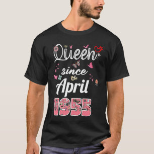 Phantastisch seit April 1955 Blume 1955 April Gebu T-Shirt