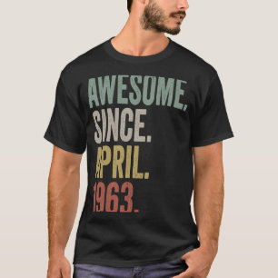 Phantastisch seit April 1963 60. Geburtstag 60 Jah T-Shirt