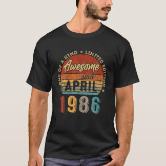 Phantastisch seit April 1986 Vintag 36. Geburtstag T-Shirt