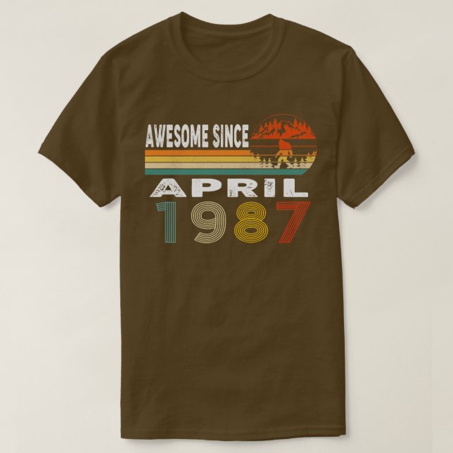 Phantastisch seit April 1987 T-Shirt (Design vorne)