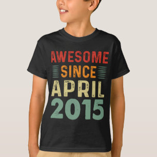 Phantastisch Seit April 2015 Vintager Geburtstag T-Shirt