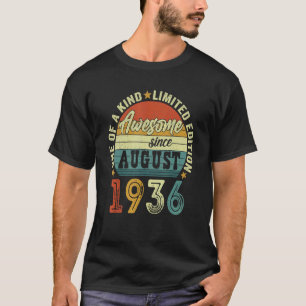 Phantastisch seit August 1936 86 Jahre alt 86 Jahr T-Shirt