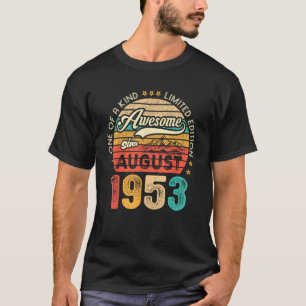 Phantastisch seit August 1953 Retro 70 Jahre alt 7 T-Shirt