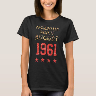 Phantastisch seit August 1961 Leopard 1961 August T-Shirt