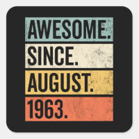 Phantastisch seit August 1963 Geburtstag Retro
