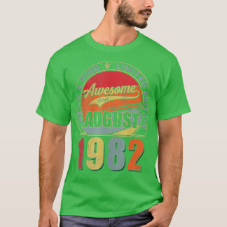 Phantastisch seit August 1982 40 Jahre alt 40 Jahr T-Shirt