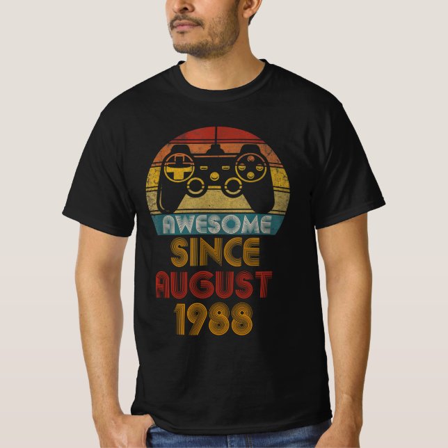 Phantastisch seit August 1988 , Glückwunsch zum Ge T-Shirt (Vorderseite)