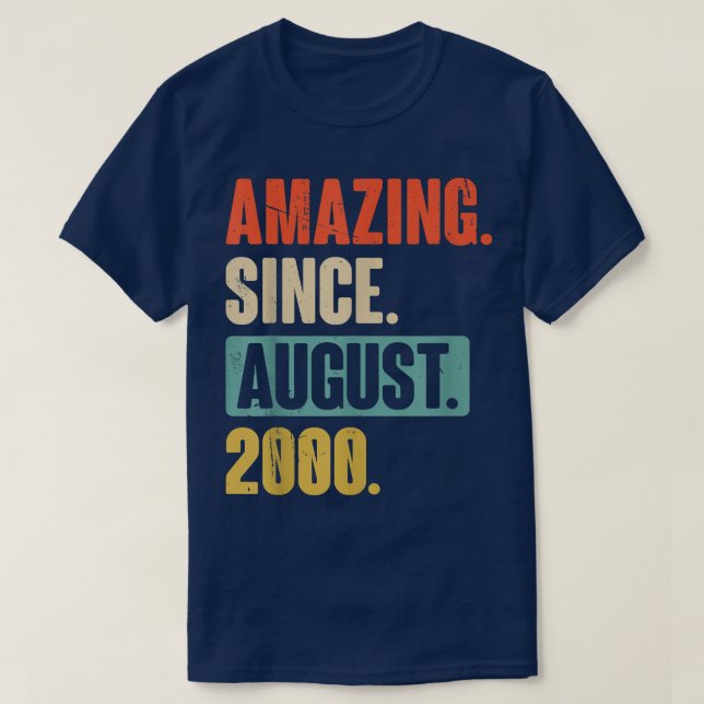 Phantastisch seit August 2000 - 22 Jahre alt 22. G T-Shirt (Design vorne)