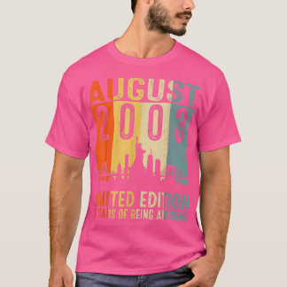 Phantastisch Seit August 2003 Vintage Re 19. Gebur T-Shirt