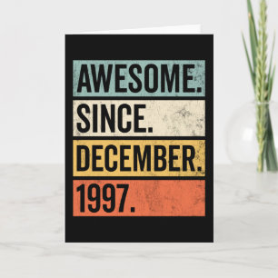 Phantastisch seit Dezember 1997 Geburtstag Karte