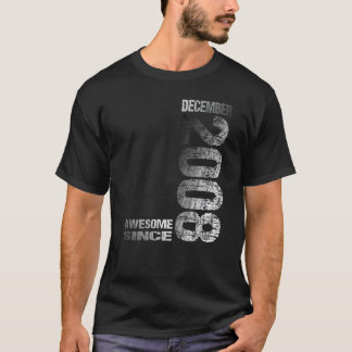 Phantastisch seit Dezember 2008 15. Geburtstag Geb T-Shirt