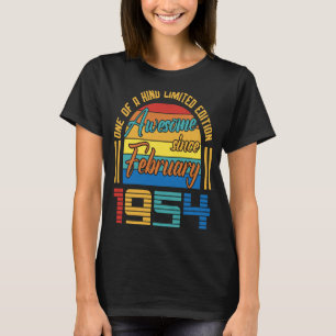 Phantastisch seit Februar 1954 69 Jahre alt 69. Ge T-Shirt