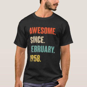 Phantastisch seit Februar 1958 64 Jahre Altes Gesc T-Shirt