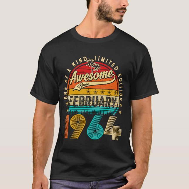 Phantastisch seit Februar 1964 59 Jahre alt 59. Ge T-Shirt (Vorderseite)