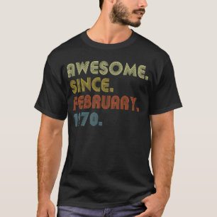 phantastisch seit Februar 1970 53 Jahr T-Shirt