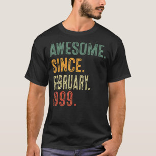 Phantastisch Seit Februar 1999 24. Geburtstagsgesc T-Shirt