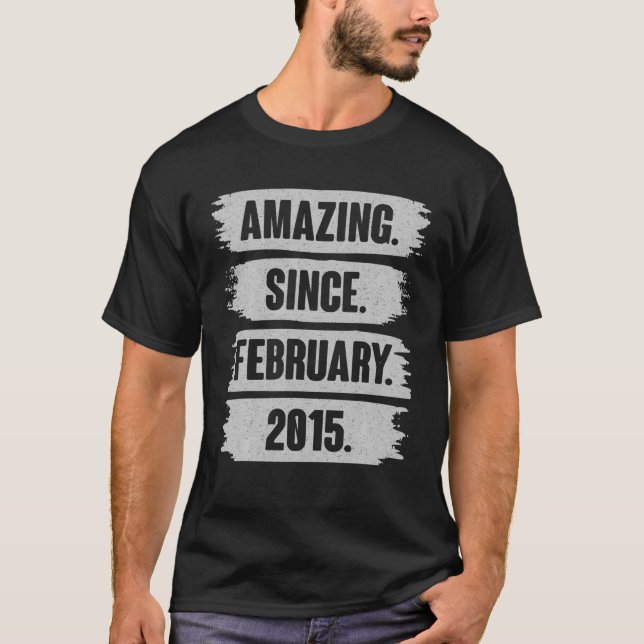 Phantastisch seit Februar 2015 7 Jahre altes Gesch T-Shirt (Vorderseite)