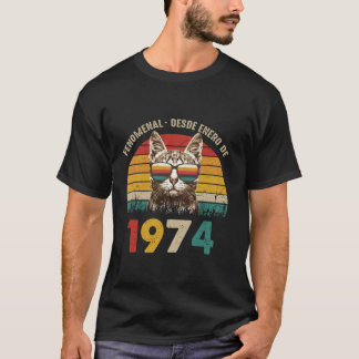 Phantastisch Seit Januar 1974 Spanisch 50. Geburts T-Shirt