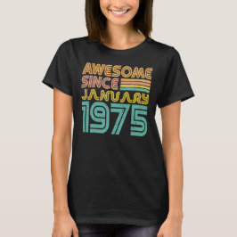 Phantastisch seit Januar 1975, Geburtsjahr T-Shirt