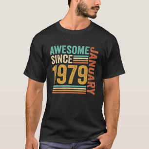 Phantastisch Seit Januar 1979 44. Geburtstag 44 Ja T-Shirt