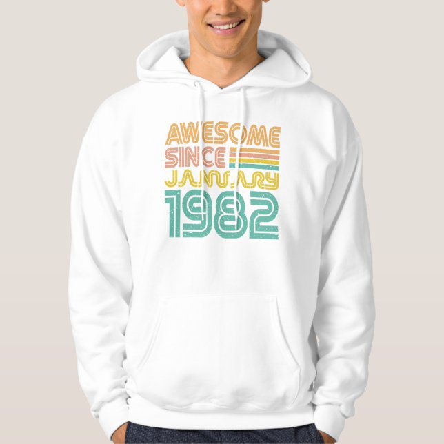 Phantastisch seit Januar 1982, Geburtstag Hoodie (Vorderseite)