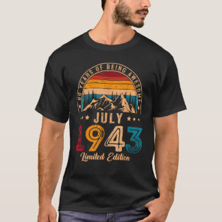 phantastisch seit Juli 1943 80 Jahre T-Shirt