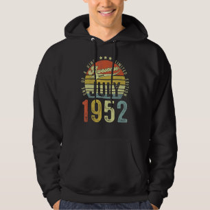 Phantastisch seit Juli 1952 Vintag 70. Geburtstag Hoodie