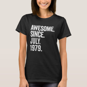 Phantastisch seit Juli 1979 Retro 44. Geburtstag 4 T-Shirt